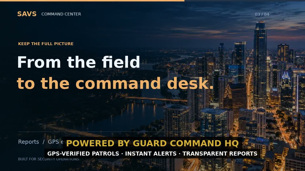 Guard Command HQ command center graphic