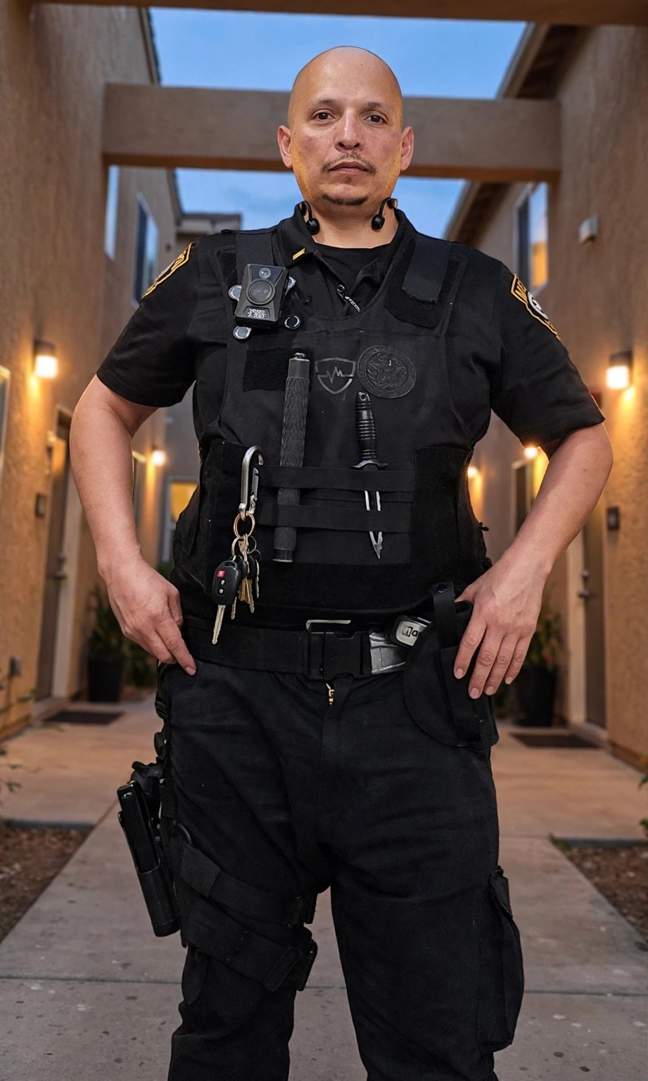 SAVS uniformed officer in full kit